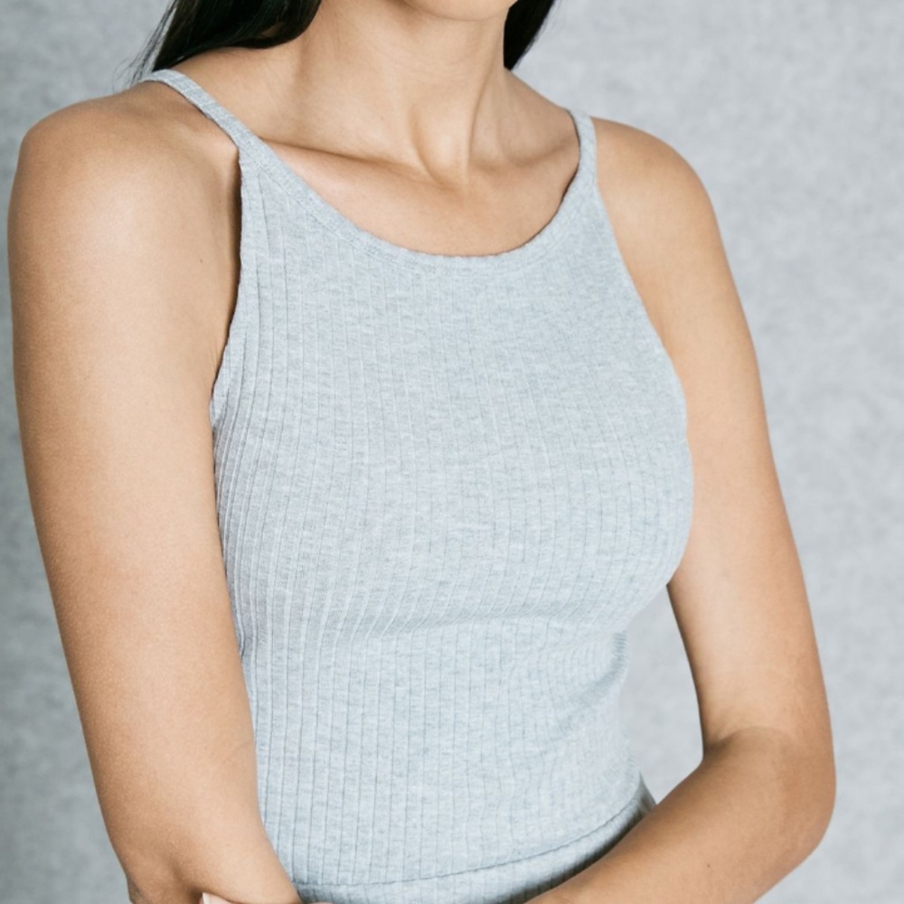 Topshop Ribbed Skater Dress